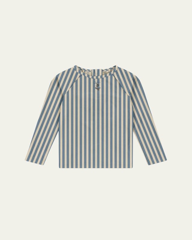 Boy's Aster Striped Swim Top, Size 9M